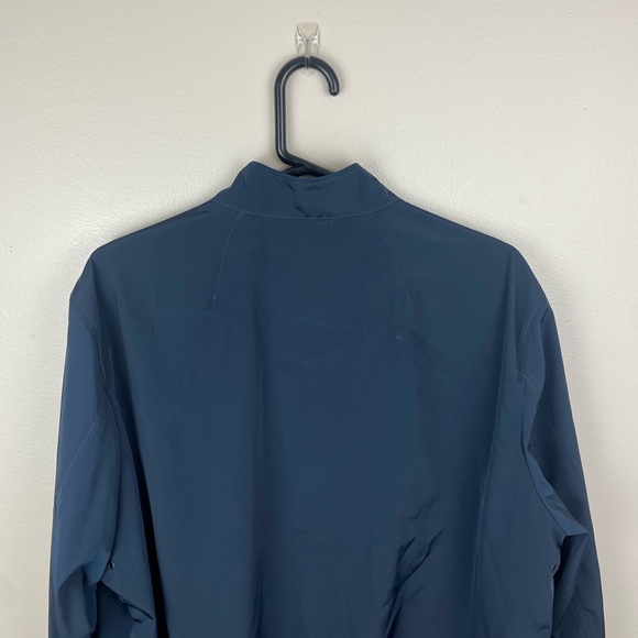 Theory Men’s Scotty Bevan Double Zip Front Jacket Windbreaker Navy Blue XL - Picture 8 of 11